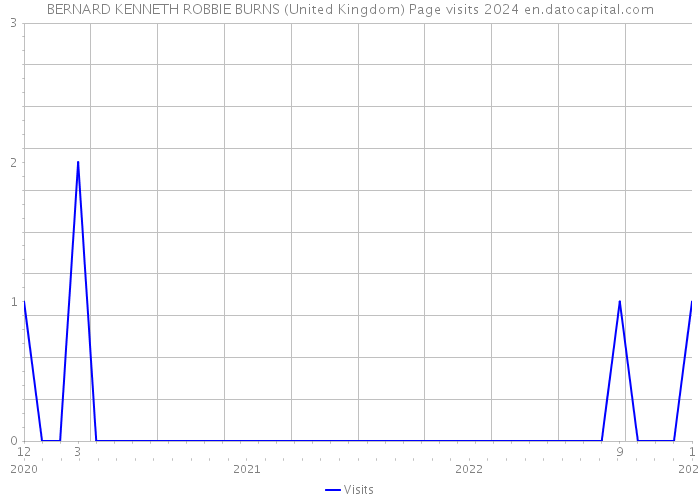 BERNARD KENNETH ROBBIE BURNS (United Kingdom) Page visits 2024 