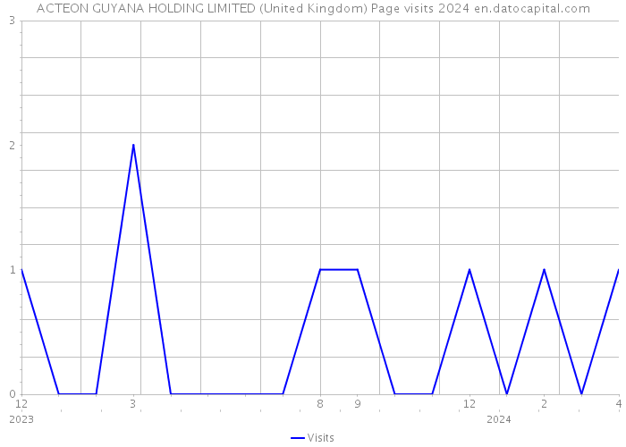 ACTEON GUYANA HOLDING LIMITED (United Kingdom) Page visits 2024 