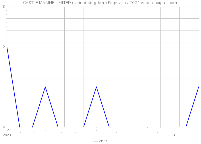CASTLE MARINE LIMITED (United Kingdom) Page visits 2024 
