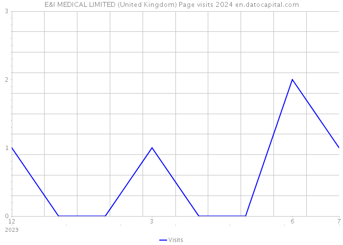 E&I MEDICAL LIMITED (United Kingdom) Page visits 2024 