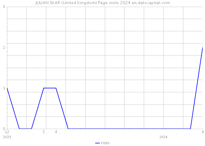 JULIAN SKAR (United Kingdom) Page visits 2024 