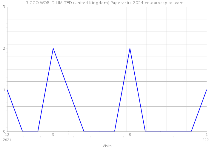 RICCO WORLD LIMITED (United Kingdom) Page visits 2024 