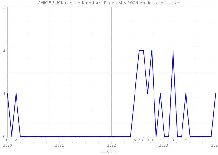 CHIOE BUCK (United Kingdom) Page visits 2024 