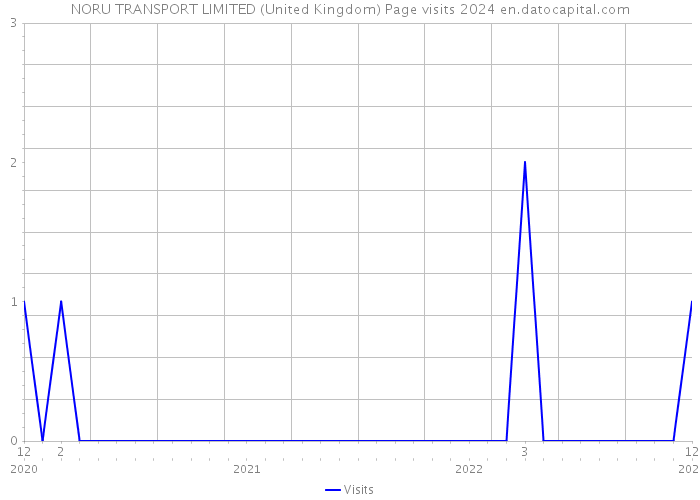 NORU TRANSPORT LIMITED (United Kingdom) Page visits 2024 