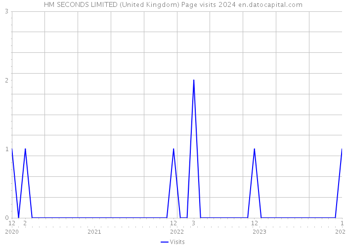 HM SECONDS LIMITED (United Kingdom) Page visits 2024 