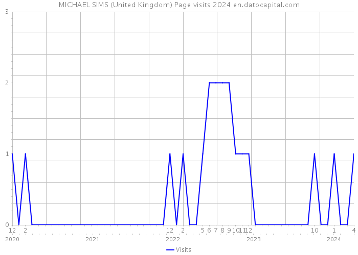 MICHAEL SIMS (United Kingdom) Page visits 2024 