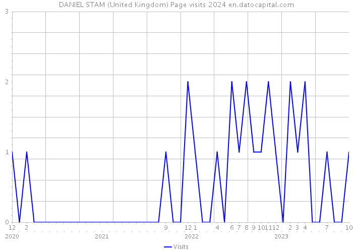 DANIEL STAM (United Kingdom) Page visits 2024 