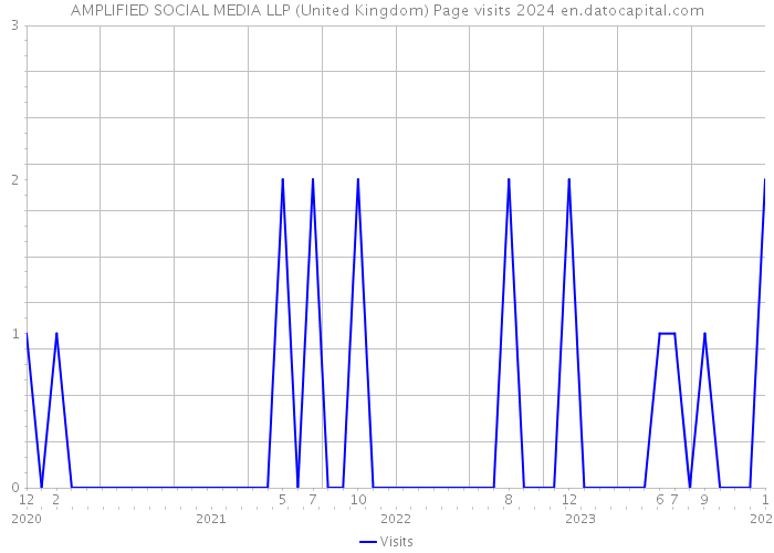 AMPLIFIED SOCIAL MEDIA LLP (United Kingdom) Page visits 2024 