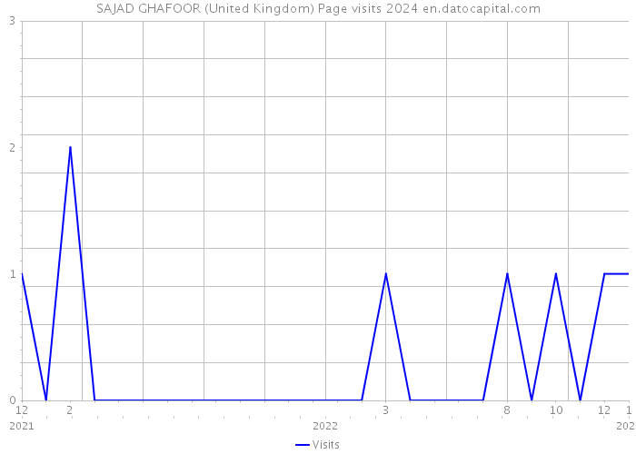 SAJAD GHAFOOR (United Kingdom) Page visits 2024 