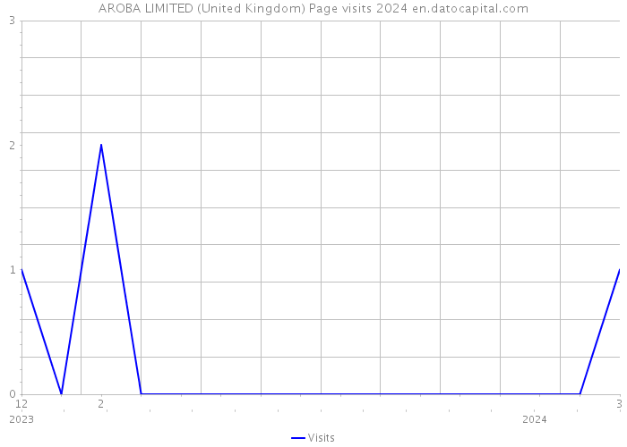 AROBA LIMITED (United Kingdom) Page visits 2024 