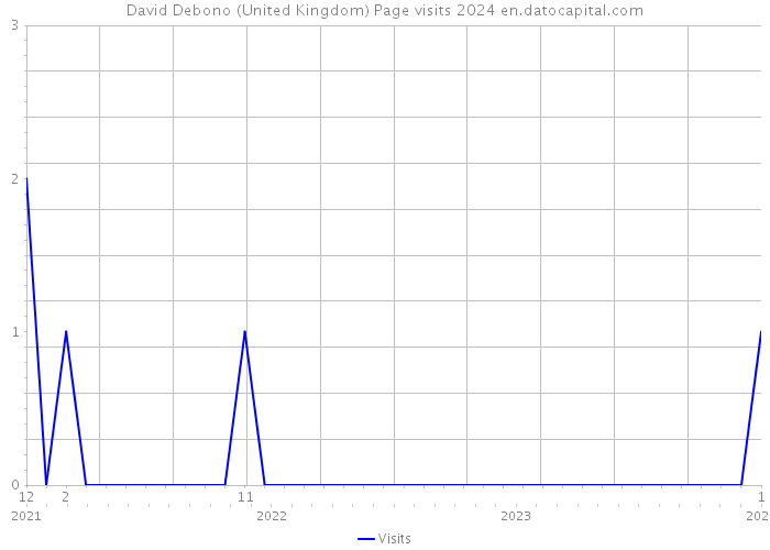 David Debono (United Kingdom) Page visits 2024 