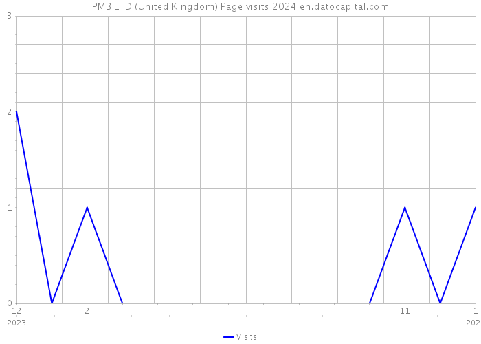 PMB LTD (United Kingdom) Page visits 2024 