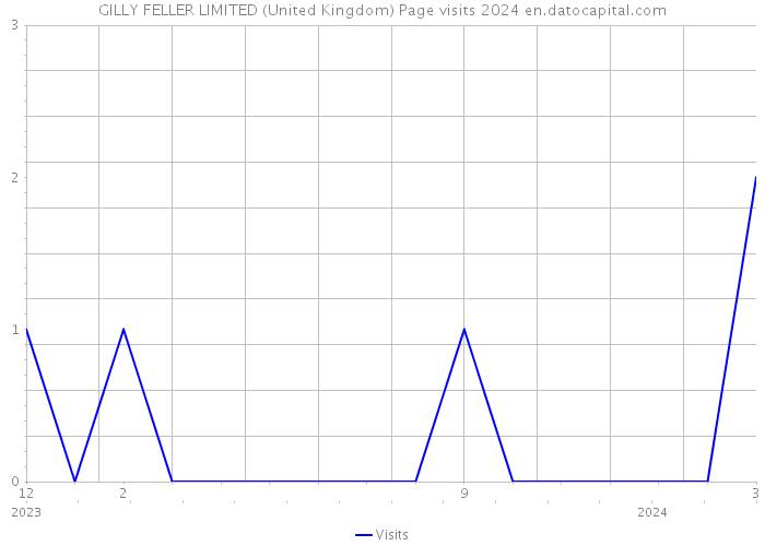 GILLY FELLER LIMITED (United Kingdom) Page visits 2024 