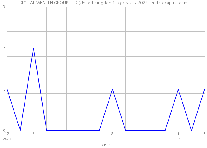 DIGITAL WEALTH GROUP LTD (United Kingdom) Page visits 2024 