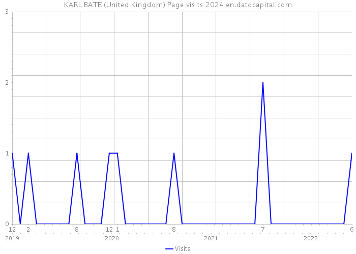 KARL BATE (United Kingdom) Page visits 2024 
