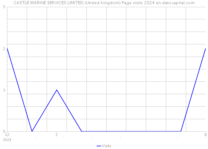 CASTLE MARINE SERVICES LIMITED (United Kingdom) Page visits 2024 