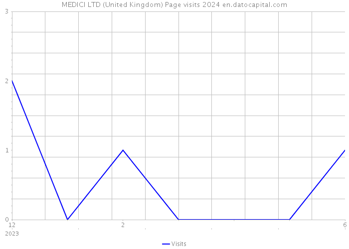 MEDICI LTD (United Kingdom) Page visits 2024 