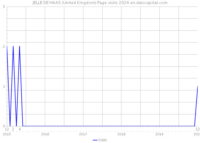 JELLE DE HAAS (United Kingdom) Page visits 2024 