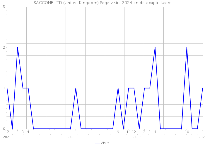 SACCONE LTD (United Kingdom) Page visits 2024 
