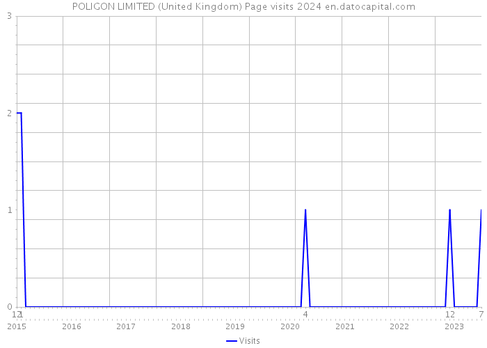 POLIGON LIMITED (United Kingdom) Page visits 2024 