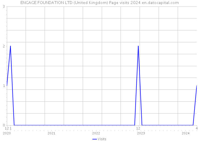 ENGAGE FOUNDATION LTD (United Kingdom) Page visits 2024 