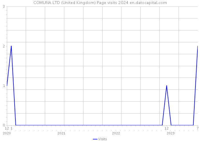 COMUNA LTD (United Kingdom) Page visits 2024 