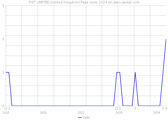 FIST LIMITED (United Kingdom) Page visits 2024 