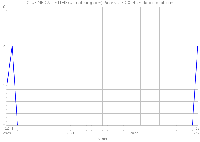GLUE MEDIA LIMITED (United Kingdom) Page visits 2024 