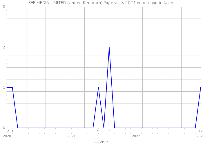 BEE MEDIA LIMITED (United Kingdom) Page visits 2024 