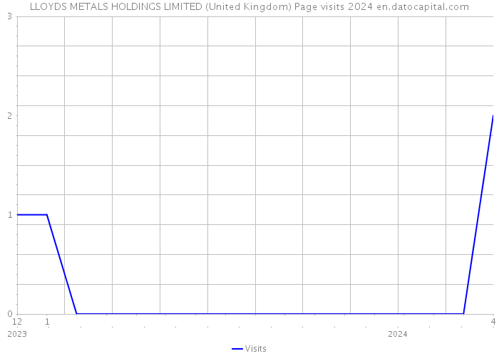 LLOYDS METALS HOLDINGS LIMITED (United Kingdom) Page visits 2024 