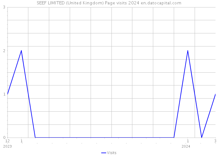 SEEF LIMITED (United Kingdom) Page visits 2024 
