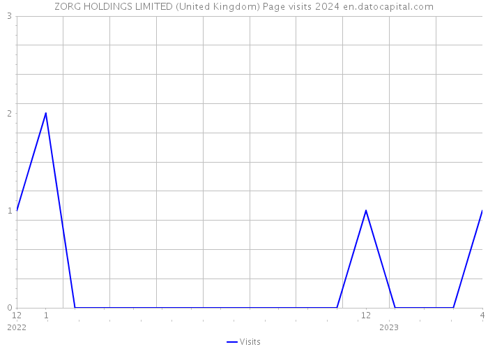 ZORG HOLDINGS LIMITED (United Kingdom) Page visits 2024 