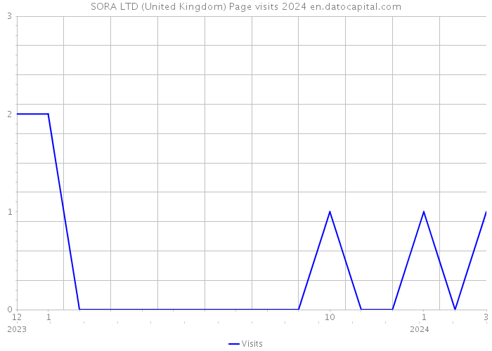 SORA LTD (United Kingdom) Page visits 2024 