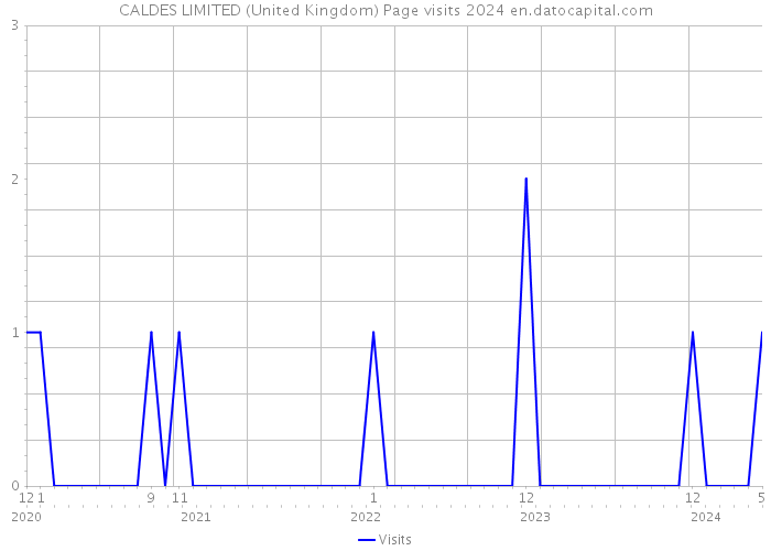 CALDES LIMITED (United Kingdom) Page visits 2024 