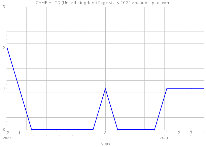 GAMBIA LTD (United Kingdom) Page visits 2024 