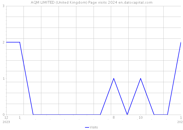 AQM LIMITED (United Kingdom) Page visits 2024 