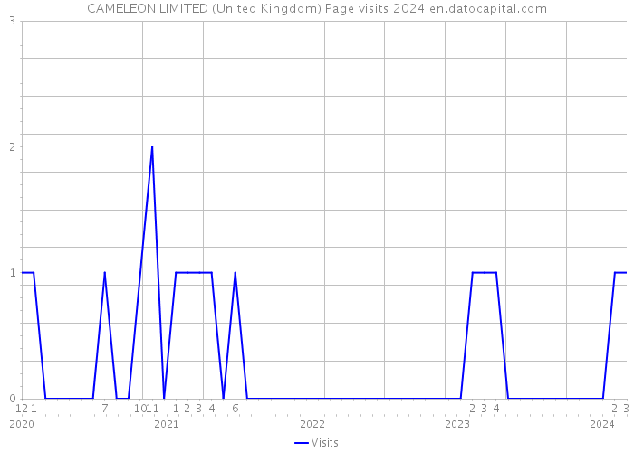 CAMELEON LIMITED (United Kingdom) Page visits 2024 