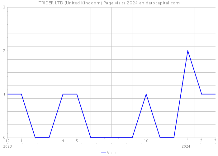 TRIDER LTD (United Kingdom) Page visits 2024 