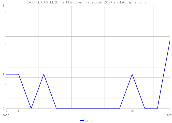 CAROLE CASTEL (United Kingdom) Page visits 2024 