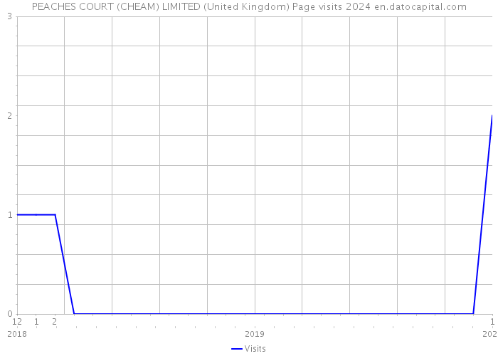 PEACHES COURT (CHEAM) LIMITED (United Kingdom) Page visits 2024 