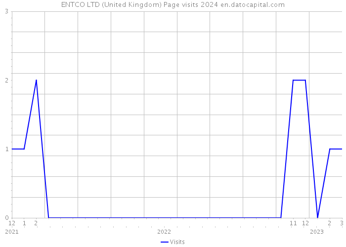 ENTCO LTD (United Kingdom) Page visits 2024 