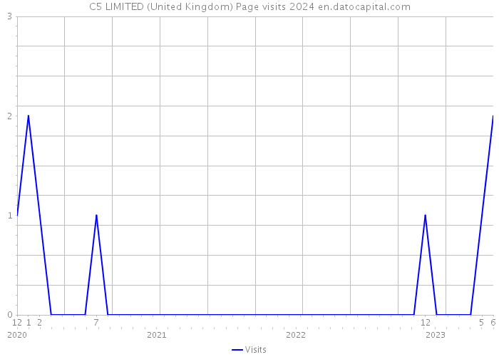 C5 LIMITED (United Kingdom) Page visits 2024 