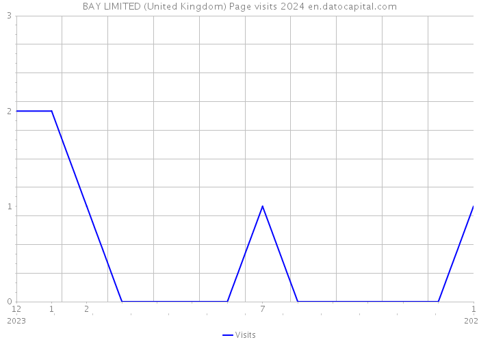 BAY LIMITED (United Kingdom) Page visits 2024 