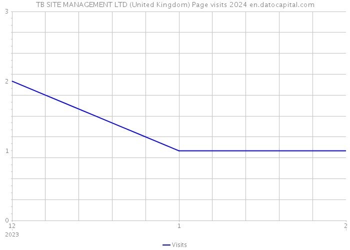 TB SITE MANAGEMENT LTD (United Kingdom) Page visits 2024 