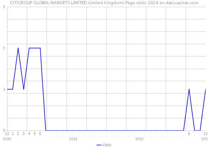 CITIGROUP GLOBAL MARKETS LIMITED (United Kingdom) Page visits 2024 