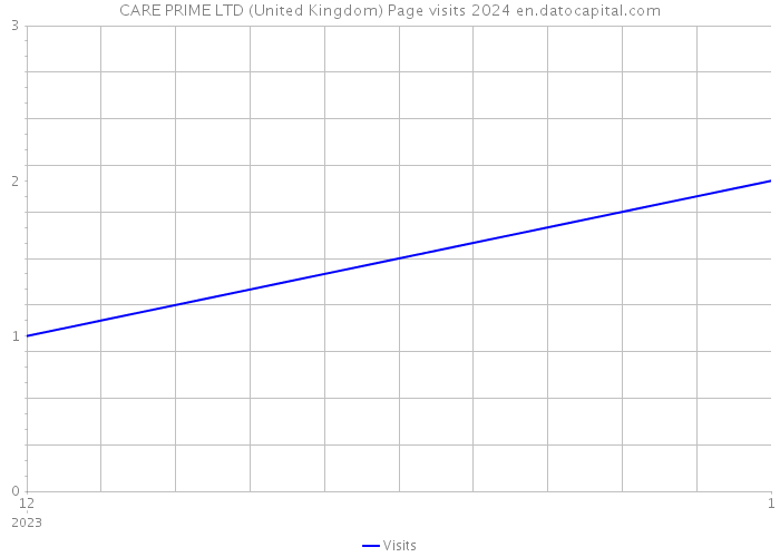 CARE PRIME LTD (United Kingdom) Page visits 2024 