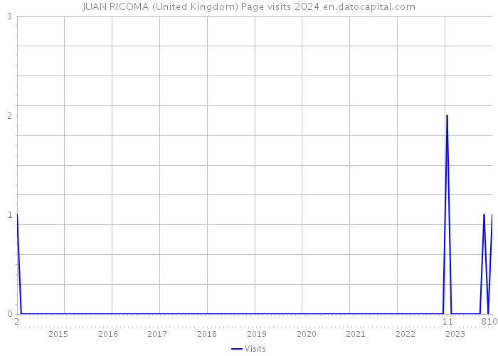 JUAN RICOMA (United Kingdom) Page visits 2024 