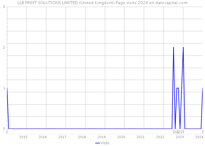 LLB PRINT SOLUTIONS LIMITED (United Kingdom) Page visits 2024 