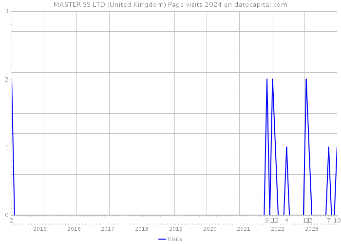 MASTER SS LTD (United Kingdom) Page visits 2024 