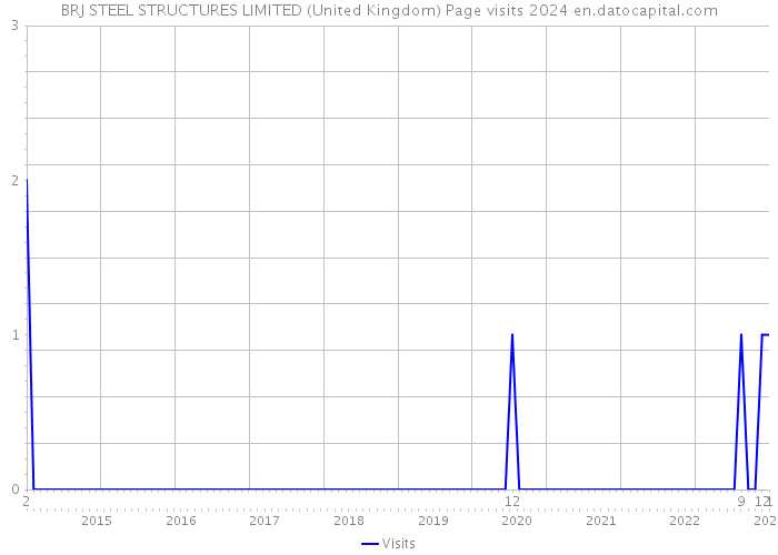 BRJ STEEL STRUCTURES LIMITED (United Kingdom) Page visits 2024 